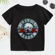 thumbnail image 3 of Camiseta de algodón para niños y niñas de 2 a 14 años con banda de rock Gun N Roses, camisetas de manga corta con estampado de música Kpop, ropa informal para bebés, 3 of 5