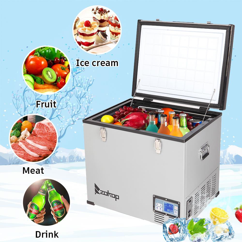 huihuijia Mini Freezer 40W/12V Car Fridge Power Saving Portable Thermoelectric Electric Car Cooler For Driving Travel Fishing Outdoor And Home Use，5L blue