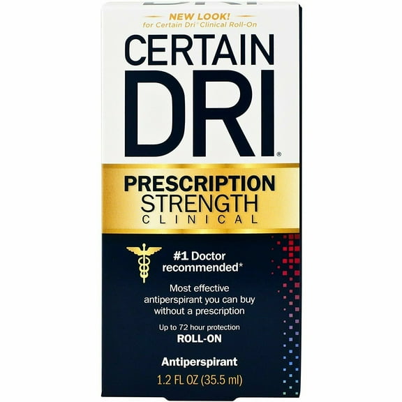 Certain Dri Effective Antiperspirant Roll-On for Female, 1.2 oz, 3-Pack