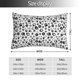 thumbnail image 2 of Fotbe Black Footprints Funda de Almohada Decorativa Estilo Occidental, Lujo en Algodón, Fundas para Almohadas King, Cojín Estampado para Decoración del Hogar-14"x20", 2 of 6