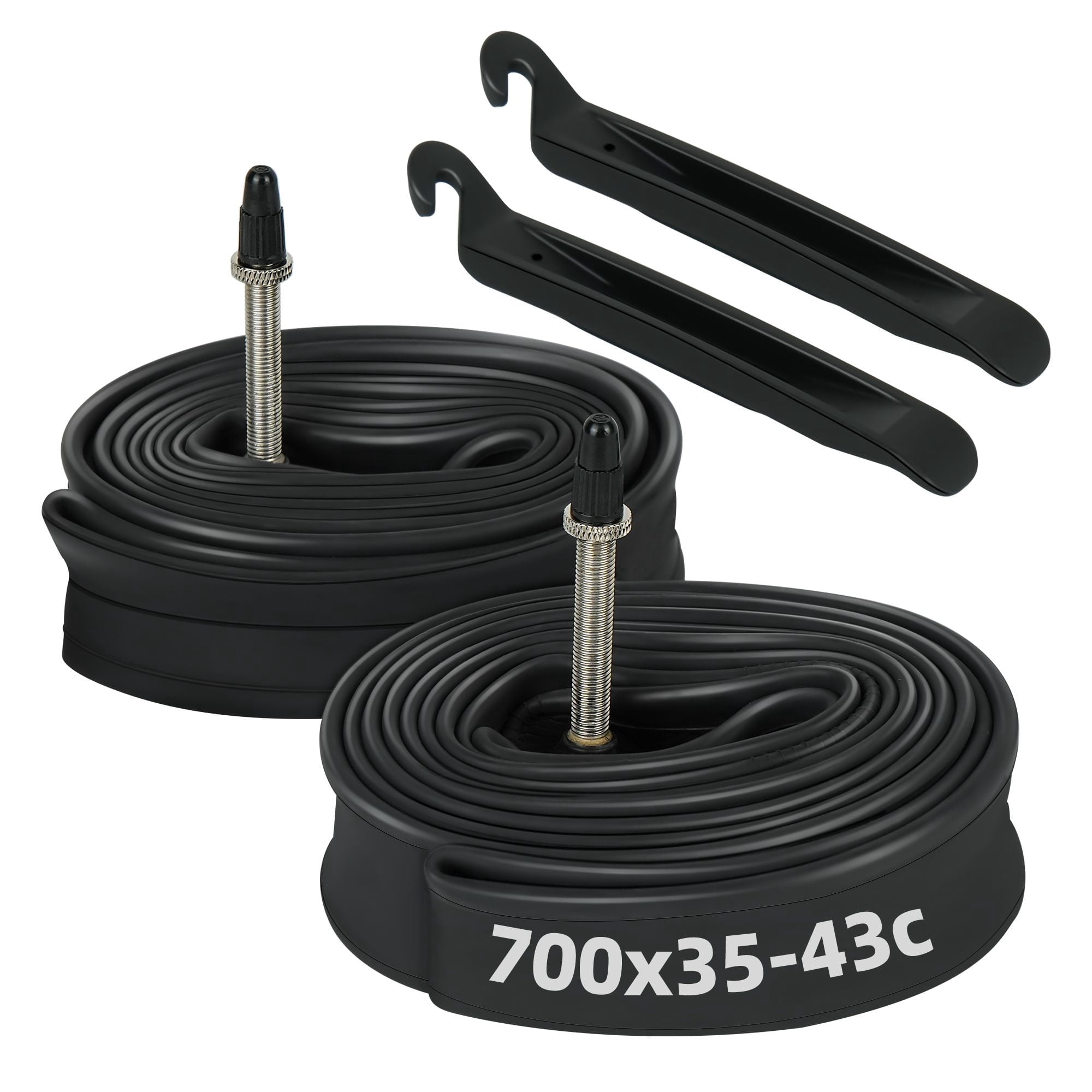 LotFancy 2Pcs 28" 700x35/37/38/40/42/43c Bike Inner Tubes, 40-622 28" x 1-5/8 x 1 1/2