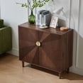 thumbnail image 5 of siuwant ​39.4" Mid Century Modern Buffet Cabinet with 2 Doors, Large Storage Sideboard for Kitchen, Dining Room, Walnut Finish​, 5 of 9