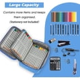 thumbnail image 2 of Estuche Grande Capacidad Bolsa para Bolígrafos con Compartimento Almacenamiento Organizador de Papelería para Niñas Fokelyi CQ374-2, 2 of 7