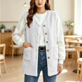 thumbnail image 4 of IUYRTFE Women Sleeveless Button Down Vest with Pockets for Casual Daily Wear, 4 of 8