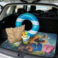thumbnail image 2 of SEANATIVE Cargo Mat 29x39 Inch Non-Slip Trunk Liner All Weather Protection Rear Cargo Pad for Cars SUVs, Anti-Scratch Durable Auto Interior Mat for Dogs Pets, Highland Calf Flower Print, 2 of 4