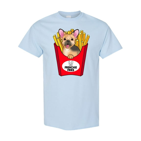 Inktastic Cute Frenchie in French Fries T-Shirt