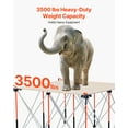 thumbnail image 2 of VEVOR Support de Travail Pliant Portable 4,15 x 4,15 Pieds Support de Travail Pliable Capacité de 3500lbs, 2 of 9