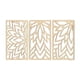 thumbnail image 3 of Juego de 3 esculturas decorativas de pared de madera para interior, resistentes, coleccionables, para Flor, 3 of 9