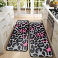 thumbnail image 4 of Kitchen Rugs Sets Of 2,Gray and Pink Of Leopard Print Anti Fatigue Kitchen Mat Rugs Non Slip Washable,Decorative Kitchen Floor Mats for Kitchen,Sink,Laundry,17"x47"+17"x47", 4 of 5