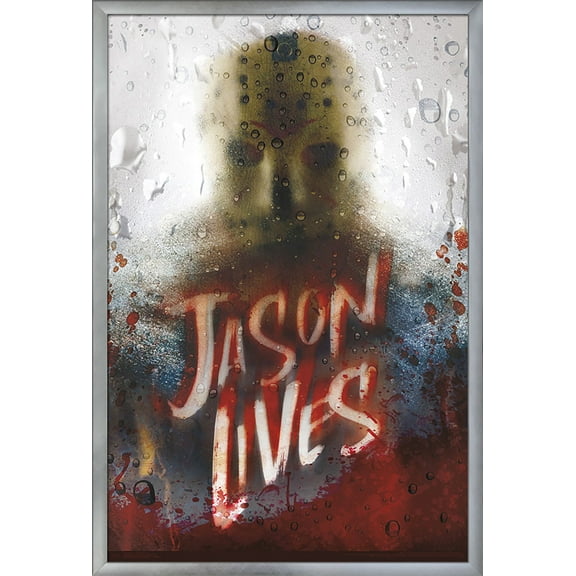 Friday The 13th - Jason Lives Wall Poster, 22.375" x 34", Framed