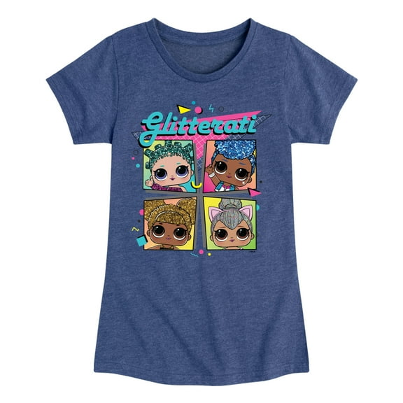 LOL Surprise! Dolls - Glam Series - Glitterati Retro Style - Toddler & Youth Girls Short Sleeve Graphic T-Shirt