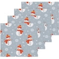 thumbnail image 2 of SKYSONIC Christmas Snowman Cotton Washcloths Set of 4, Highly Absorbent Soft Fingertip Towel for Bathroom, Gym, Hotel and Spa, 12 x 12 Inch, 2 of 7