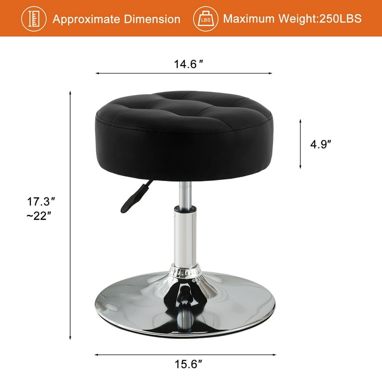 22 inch seat 2024 height vanity stool