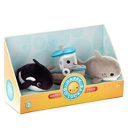 Happy Go Luckys Toddler Toys Small Stuffed Animals - Ocean Friends