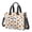Halloween Pumpkin Bat Star Pattern, variant on Halloween Simple White Ghost Silhouette Canvas Messenger Tote Bag, Teacher Tote with Multi Pockets & Removable Strap, Magnetic Closure Gifts for Work Travel Shopping
