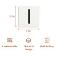thumbnail image 7 of Stiles Crossword Letter Tiles, Wooden Wall Decor, 3.5 Inch, White, Letter I, 7 of 7