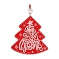 thumbnail image 2 of HongHeng Christmas Clearance Under $5.00 Christmas Red Decorative Pendant Made of Wood Suitable for Christmas Tree Doors and Fireplaces, 2 of 6