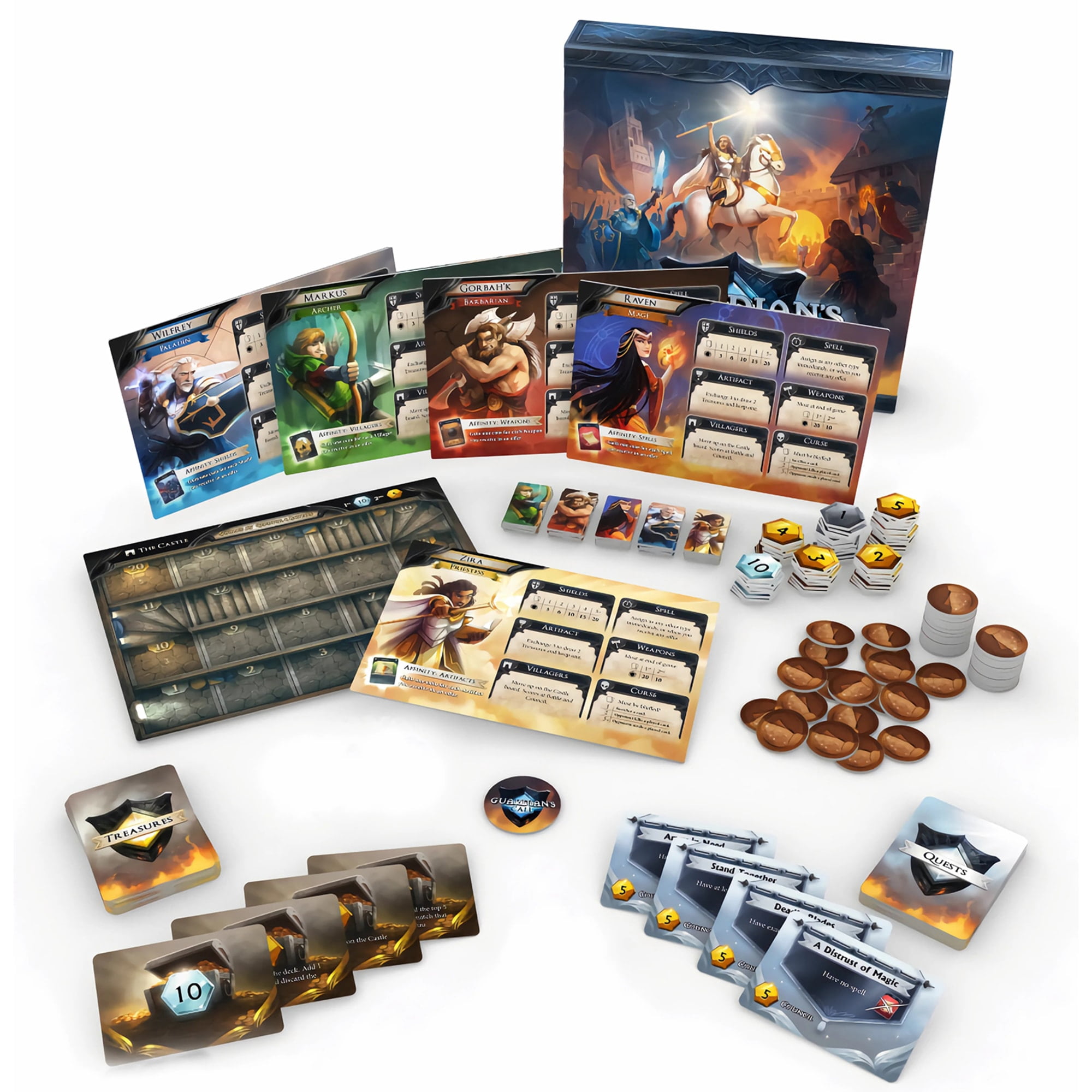 Guardian's Call - Skybound Games, A Bluffing & Deduction Fantasy Board Game, Ages 14+, 2-5 Players