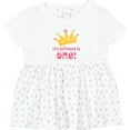 thumbnail image 3 of Inktastic Cute Princess is One 1st Birthday Girls Baby Dress, 3 of 5