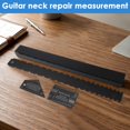 thumbnail image 4 of Juego de Herramientas Luthier 4 Piezas Cuello Guitarra con Muescas Borde Recto Cuerda Medidor AccióN Regla Traste BalancíN NivelacióN, 4 of 10
