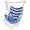 Blue/White, variant on Hammock Chair, Hanging Rope Swing Seat with 2 Cushions,Macrame Hanging Chair Side Pocket with High Load-Bearing Metal Rod,for Indoor, Outdoor, Extra Comfortable