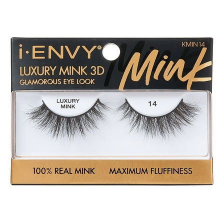 Kiss I Envy Luxury Mink 3D 14 Lashes (Pack of 2)