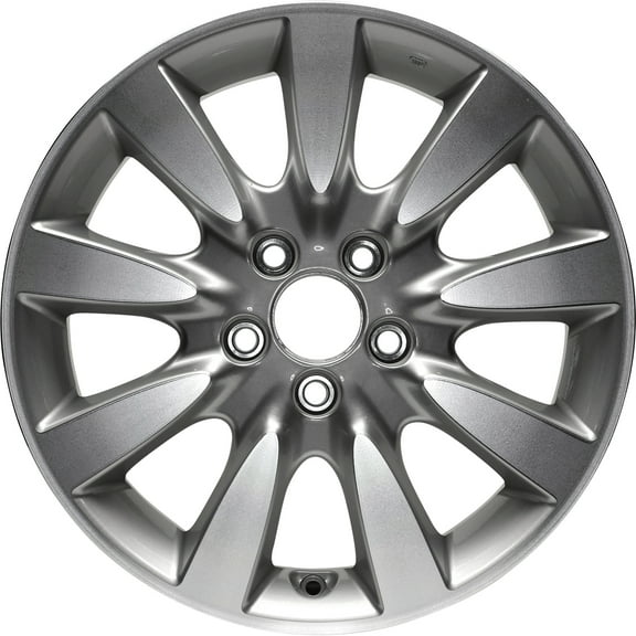 New Aftermarket Machined and Painted Silver Aluminum Wheel 17 x 6.5 42700SDBK30 fits 2006-2007 Honda Accord EX Sedan 4-Door