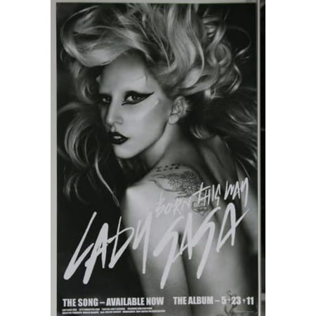 INTERSCOPE Lady GAGA Born This Way 5.23.11 Poster 14 X 22 Promo