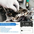thumbnail image 5 of Unique Bargains Engine Valve Cover for Ford Escape 2.3L 2005-2008 for Ford Focus 2.0L 2008-2011 Front Valve Rocker Cover with Gasket No.4S4Z-6582-CA/4S4Z-6582-C Black, 5 of 8