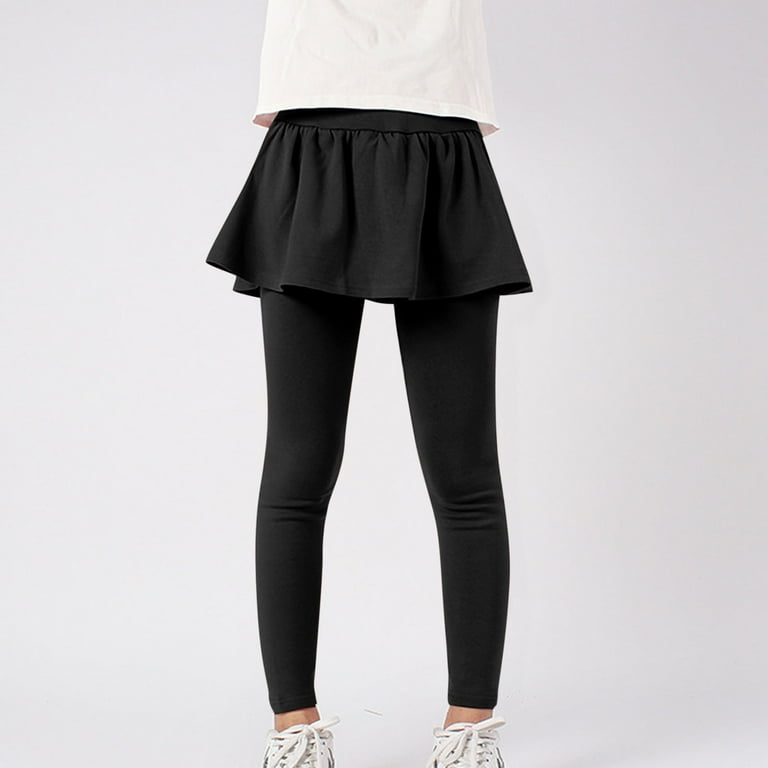 LLYwey Girls Skirts with Leggings Toddler Girls School Uniform