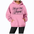 thumbnail image 1 of WEAIXIMIUNG Chandails en Molleton pour Femmes, Tendance Automne et Hiver, Imprimé Lettre, Manches Longues, 1 of 3