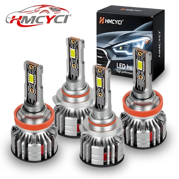 4PCS Fit For Honda CR-V 2015-2019 2020 LED Headlight High Low Beam Light Bulbs,9005 H11 Combo Kit,6000K Cool White