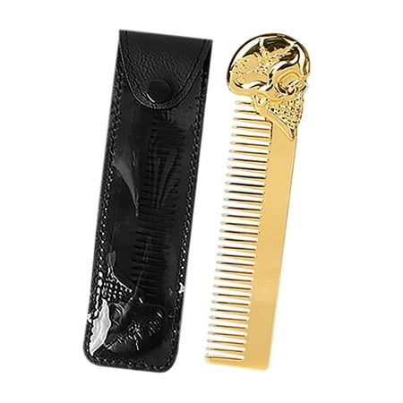 Cool Men Beard Comb Mustache Comb Fine Grooming Hair Styling Tool Golden |  Walmart Canada
