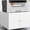 White, variant on Grey Copier Cabinet with 360° Universal Wheels and Metal Handles for Office Mobility