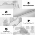 thumbnail image 6 of Pineapple Outdoor Rug for Patio/Deck/Porch, Non-Slip Large Area Rug 3 x 5 Ft, Grey Summer Tropical Fruit Minimalist Texture Indoor Outdoor Rugs Washable Area Rugs, Camping Rug Carpet Runner, 6 of 8