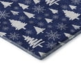 thumbnail image 3 of Addison Rugs Mayfield Premium Machine Washable Transitional Holiday Navy Rectangle Rug, 8' x 10', 3 of 7