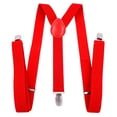 thumbnail image 5 of Opvise Men Suspender Elastic Adjustable Y Back Metal Clip Slim Clothing Accessories High Tensile Solid Color Unisex Male Female Suspender for Daily Life Green, 5 of 8