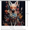 thumbnail image 6 of Floral Animal Waterproof Shower Curtain Set with Hook, Printed Design for Bathroom Decoration - Shower Curtain Sets, 6 of 6
