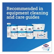 Clorox Healthcare Bleach Germicidal Wipes, 12 x 12, Unscented, 110/Bucket