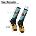 thumbnail image 2 of Sigee Whimsical Cartoon Cow for Socks for Men Women Socks Stocking Compression Socks, 2 of 6