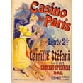 thumbnail image 2 of Jules Chéret 11x14 Black Ornate Wood Framed Double Matted Museum Art Print Titled: Casino of Paris. Camille Stefani. Bal Concert-Table (1836-1932), 2 of 5