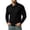 *Black, variant on VBVC Men's Waffle Long Sleeve Collared Shirt with Pockets , Button Down Golf Shirt For Men, Black , S-3XL
