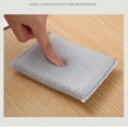 thumbnail image 4 of SouMaox Kitchen Cleaning Scouring Pad Double Sided Non Stick Oil Dishwashing Sponge Steel Wipe Household Reusable Scrubbing Tool, 4 of 8