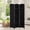 Black, variant on Demi Bonn 6' Tall Wicker Weave 3 Panel Room Divider Wall Divider for Bedroom or Office, Brown