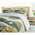 thumbnail image 5 of Ambesonne Nautical Duvet Cover Set, Modern Boho Botanical Sea, King, Sage Green, 5 of 6