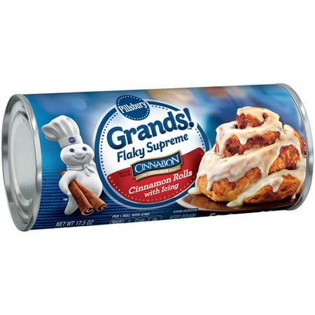 Pillsbury Flaky Supreme Cinnamon Rolls w/Icing Grands!, 17.5 oz ...