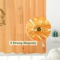thumbnail image 3 of Barossa Design Lightweight Waterproof Shower Curtain PEVA Liner with 3 Magnets -Clear Orange, 72" x 72", 3 of 7