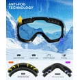 thumbnail image 4 of KALIYADI Ski Goggles for Men Women Youth, OTG Snow Goggles with Anti Fog and UV Protection Over Glasses Vlt 10% (Clear Pink), 4 of 8
