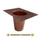 thumbnail image 3 of Adaptador de cadena para canaletas de lluvia, accesorio de construcción resistente para bajantes. Cobre, 3 of 9