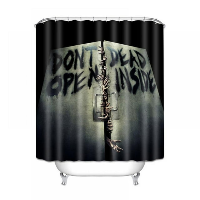Halloween Shower Curtain Decoration Horror Bathroom Props Bloody Hands Pattern Halloween Decoration Props